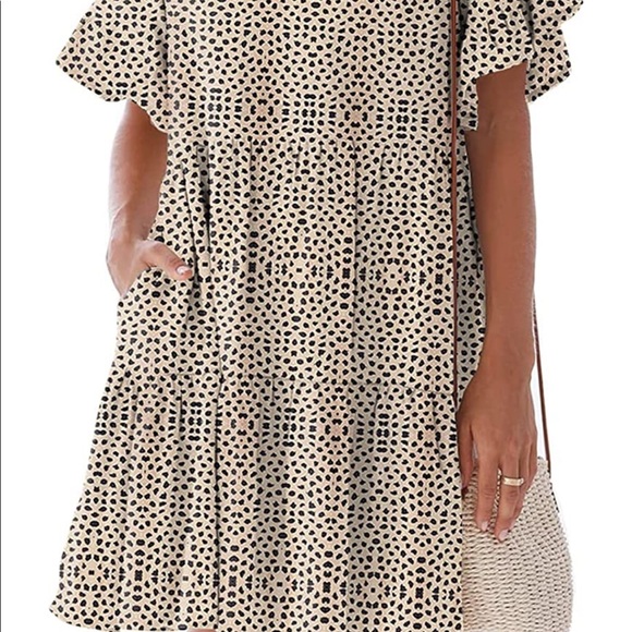 V Neck Mini Dress - Never Worn - Picture 6 of 6